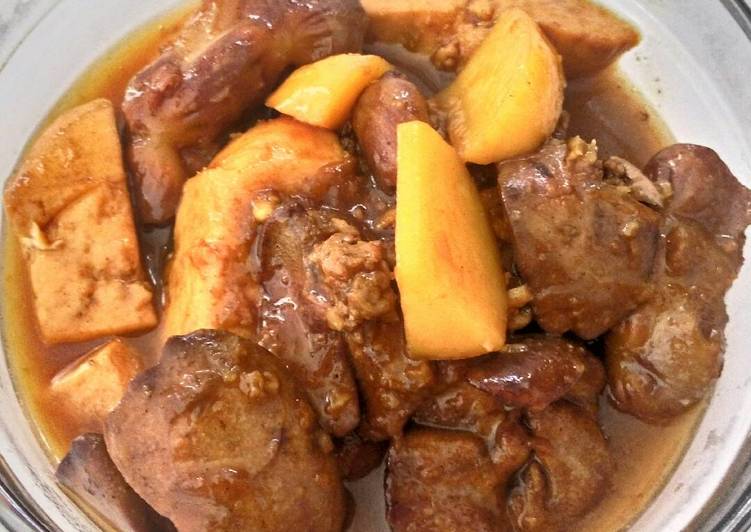 resep masakan Semur ALa HuTang (Ati Ampela Tahu Kentang) by Mrs. Adi
