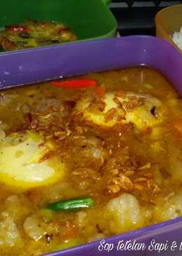 Sop tetelan sapi seger