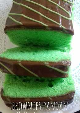 Brownies pandan