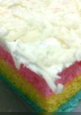 Rainbow cake potong ekonomis