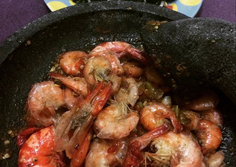 resep lengkap untuk Udang Sambel Korek