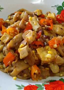 Tumis Jamur Tahu