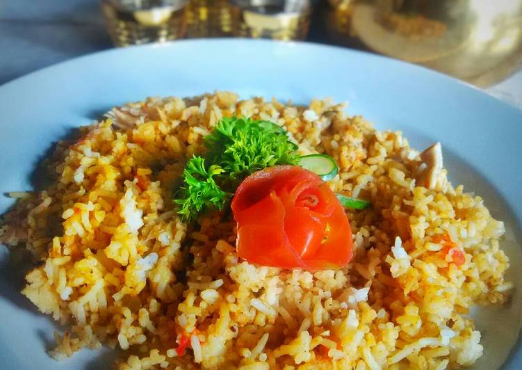 resep masakan Nasi Kebuli Bumbu Spicy Mix~ricecooker~