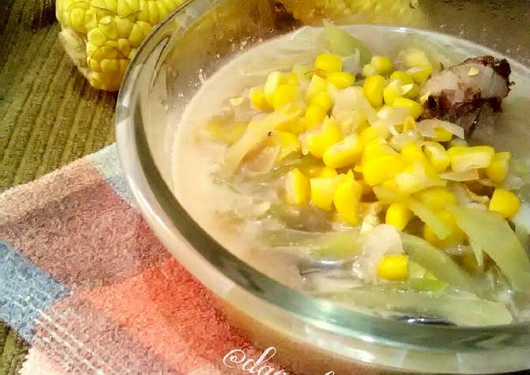 resep masakan Jagung Masak Lodeh Bumbu Iris #IndonesiaMemasak