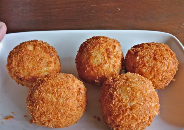 cara membuat Bola Bola Tempe Telur