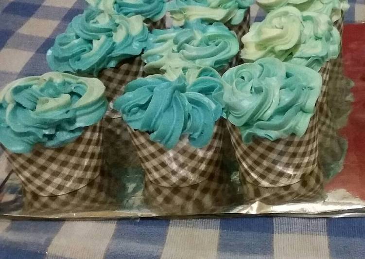 gambar untuk cara membuat Cup cake coklat