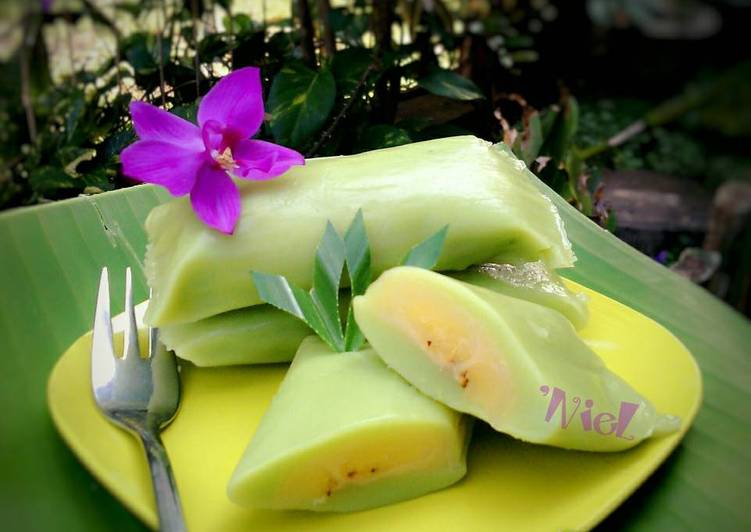 resep makanan Nagasari Pandan