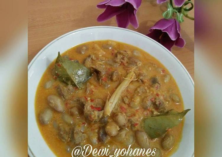 resep masakan Gulai Kacang Merah tetelan