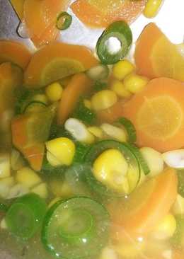 Sayur bening jagung wortel. 012