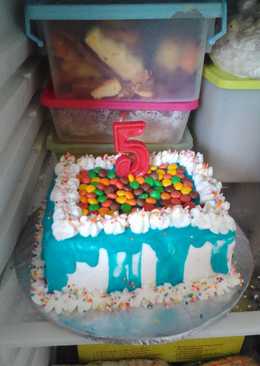 Cake ultah modif dari roti ater-ater