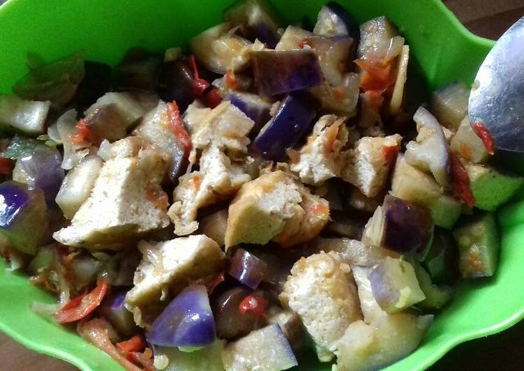 resep masakan Tumis Terong dan Tahu iris