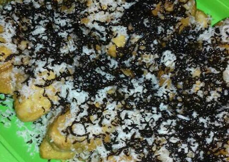 Resep Pisang goreng vanila toping keju+coklat