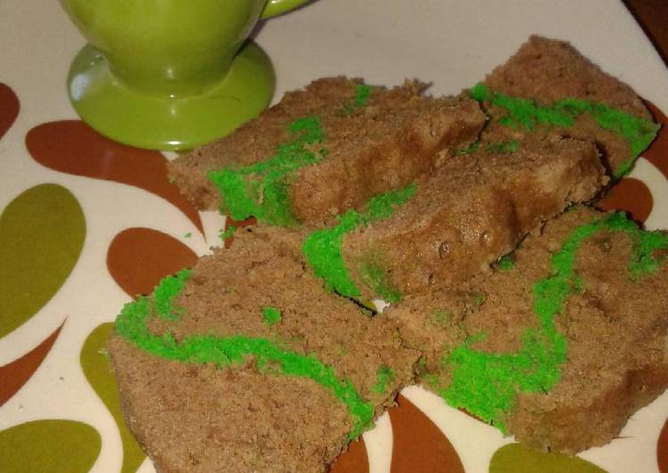 resep masakan Bolu mocca pandan kukus