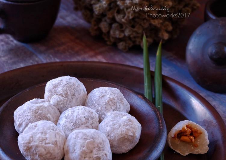 cara membuat Mochi isi Kacang