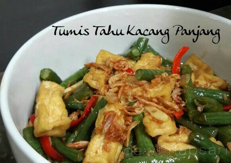  Resep 01 Tumis Tahu Kacang Panjang PR kacangpanjang oleh 