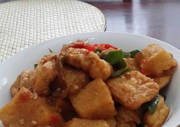 resep makanan Tahu Krecek tumis cabe