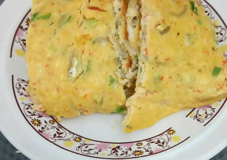 resep makanan Telur Dadar Tahu Teri