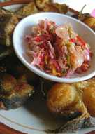 Sambal matah lele kampung