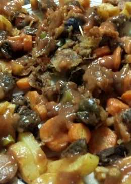 Sate Goreng Campur (nabati hewani)