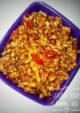 Orek tempe (kering tempe) bumbu iris