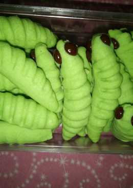 Catterpillar cookies simple