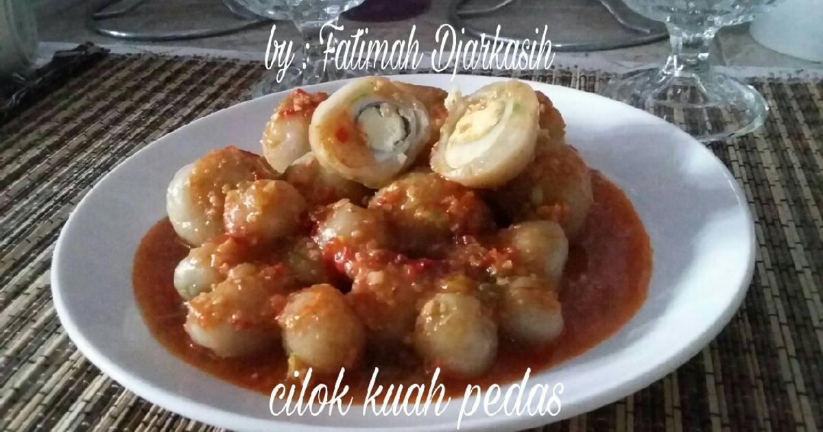  Resep  Cilok kuah  pedas  oleh Fatimah Djarkasih Cookpad