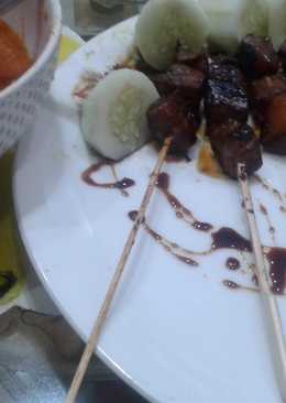 Sate Sapi Saus Kacang Masakan Rumahan