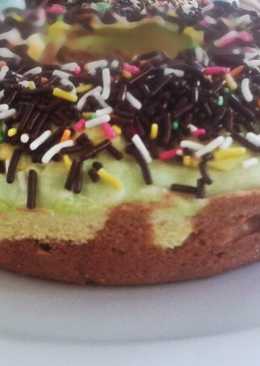 kue coklat pandan with cerres mini