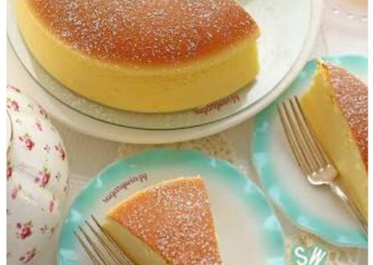 Japanese chesee soft cake pemula