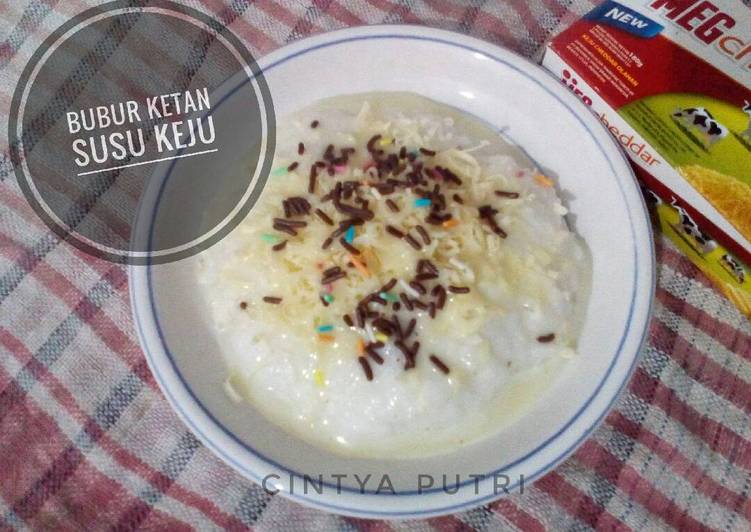 resep Bubur Ketan Susu Keju