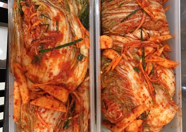 resep lengkap untuk Kimchi