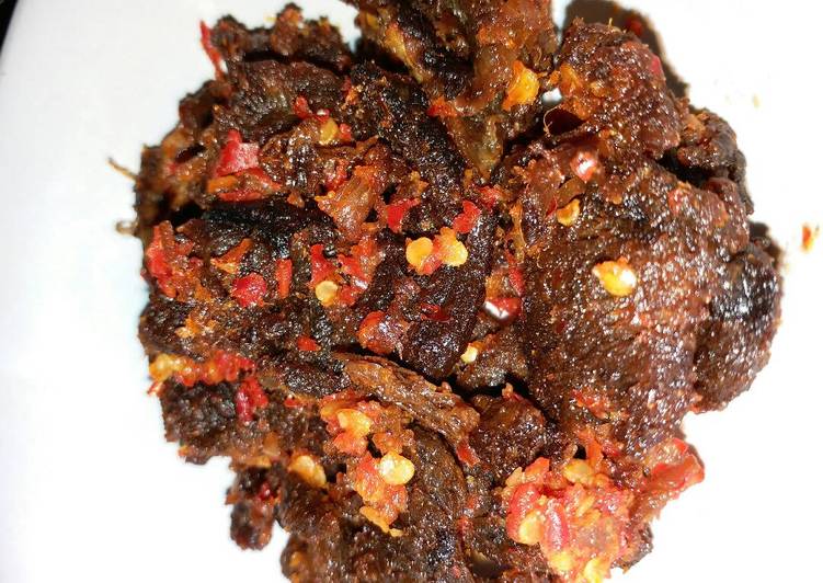 cara membuat Dendeng Balado