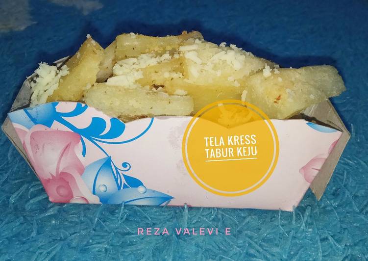 resep makanan Tela Kress Keju Tabur Keju