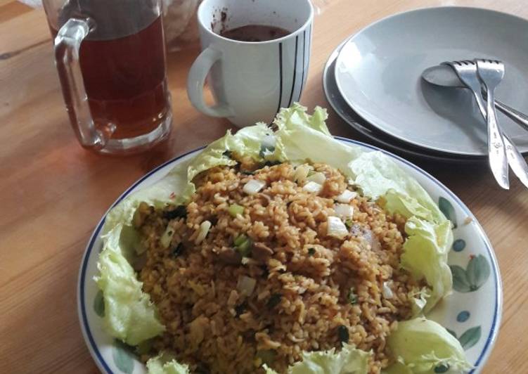 cara membuat Nasi goreng mawut