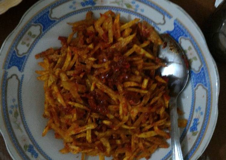 resep Kentang kering balado