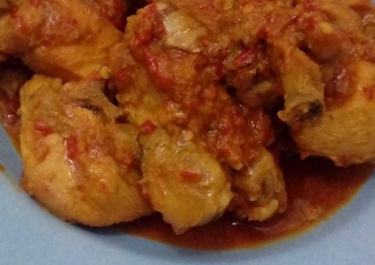 gambar untuk resep makanan Ayam bumbu rujak