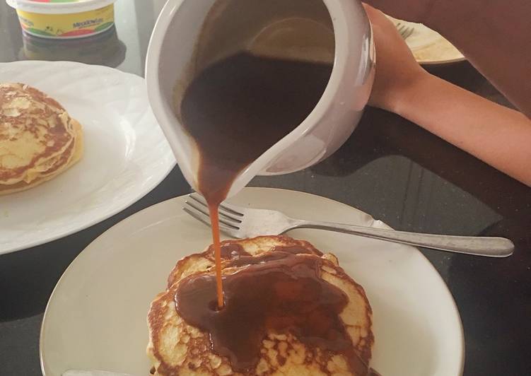 resep makanan Brown sugar vanilla syrup (untuk pancake)