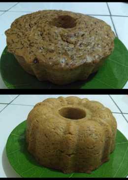 Bolu pisang eggless kukus merekah indah