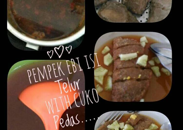 bahan dan cara membuat Pempek Ebi Telur Cuko Pedas