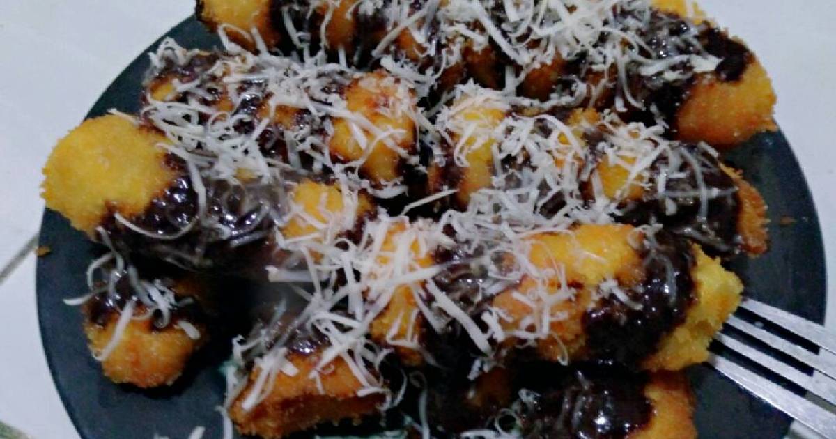 Resep Pisang  Goreng Crispy Cokelat dan keju oleh Sisca 