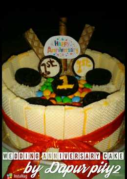 Brownis with love (my wedding anniv cake)
