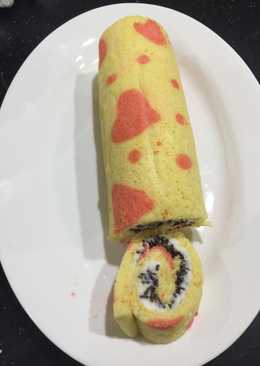 Japanese roll cake bermotif