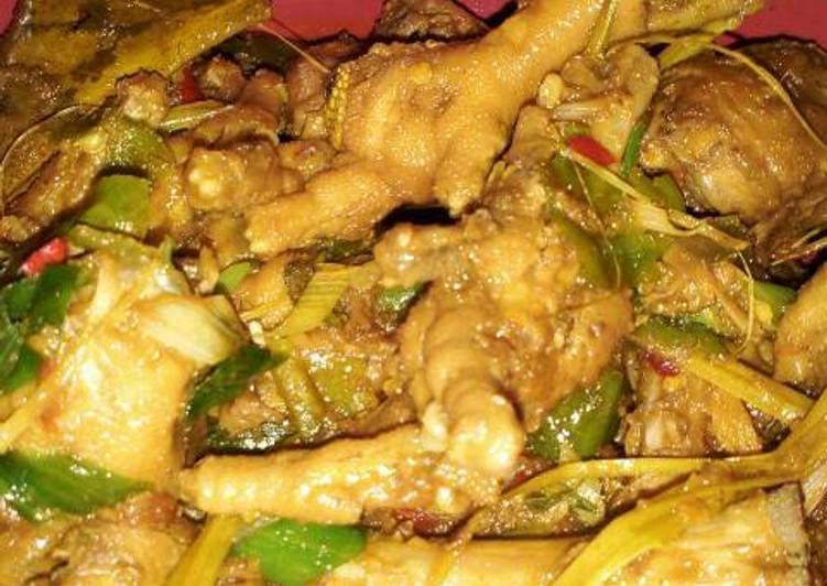 Resep Ceker bumbu bistik pedas Kiriman dari Latifah_Nurhasanah