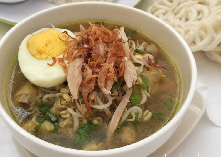 bahan dan cara membuat Soto Kudus (#postingrame2_soto)