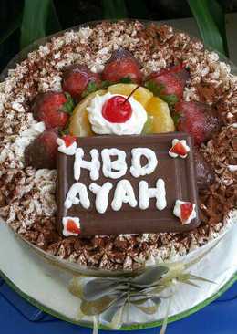 Tiramisu Egg Drops Bday Cake #gampil surampil,hemat suremat#(")