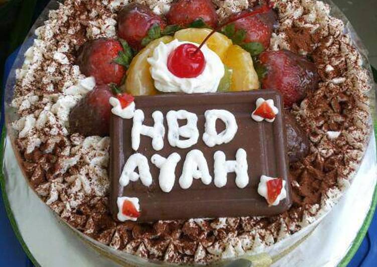 Resep Tiramisu Egg Drops Bday Cake Gampil Surampilhemat Suremat
