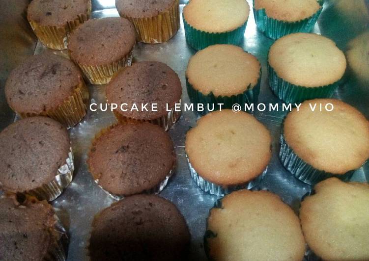 resep makanan Base Cupcake lembut vanilla dan coklat