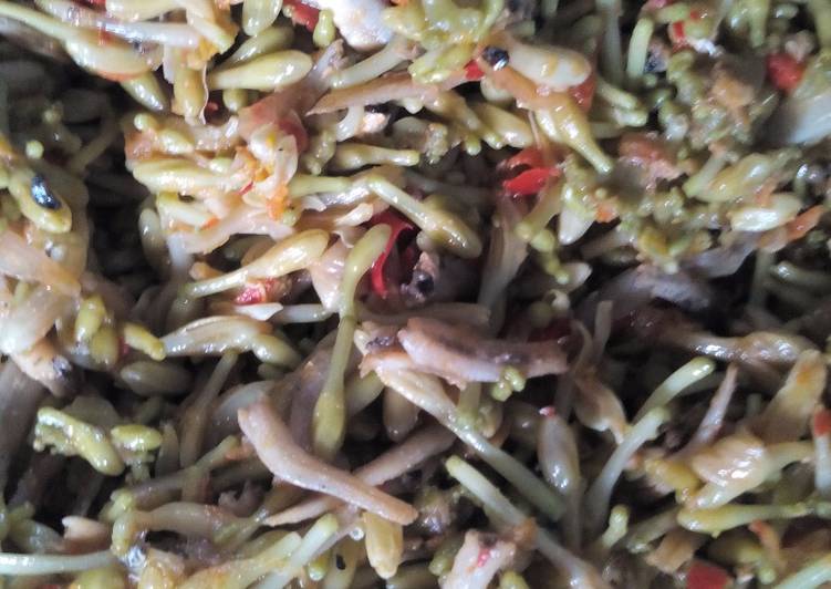 resep lengkap untuk Tumis Bunga Pepaya Pedas