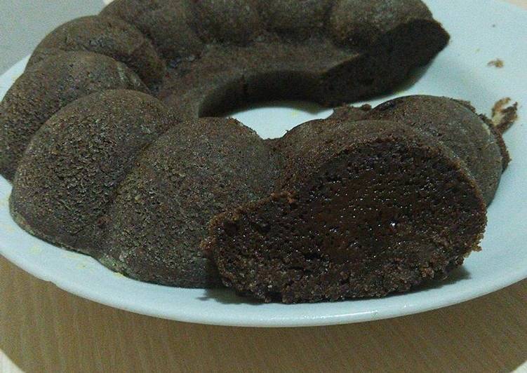 cara membuat Super moist choccolate steamed cake by Tintin rayner