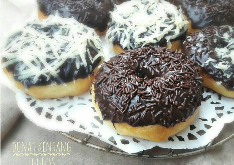 resep lengkap untuk Donat Kentang Tanpa Telur Empuk